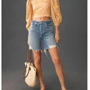 Citizens of Humanity Camilla Frayed Denim Jean Shorts Anthropologie NEW 31